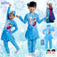 ฮ "( For Kids ) Swimsuit for Girls ชุดว่ายน้ำ Disney Frozen ชุดว่ายน้ำ บอดี้สูท เด็กผู้หญิง เสื้อแขนยาวกระโปรงกางเกงขายาว สีฟ้า ชุดว่ายน้ำเด็กผู้หญิง สุดน่ารัก ใส่สบาย ดิสนีย์แท้ ลิขสิทธิ์แท้