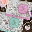 การ์ดแต่งงานลายดอกไม้ สามพับ