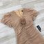 เดรสแฟชั่น Mocha Blossom Dress – เดรสชีฟองผูกอก สีมอคค่านุ่มละมุน