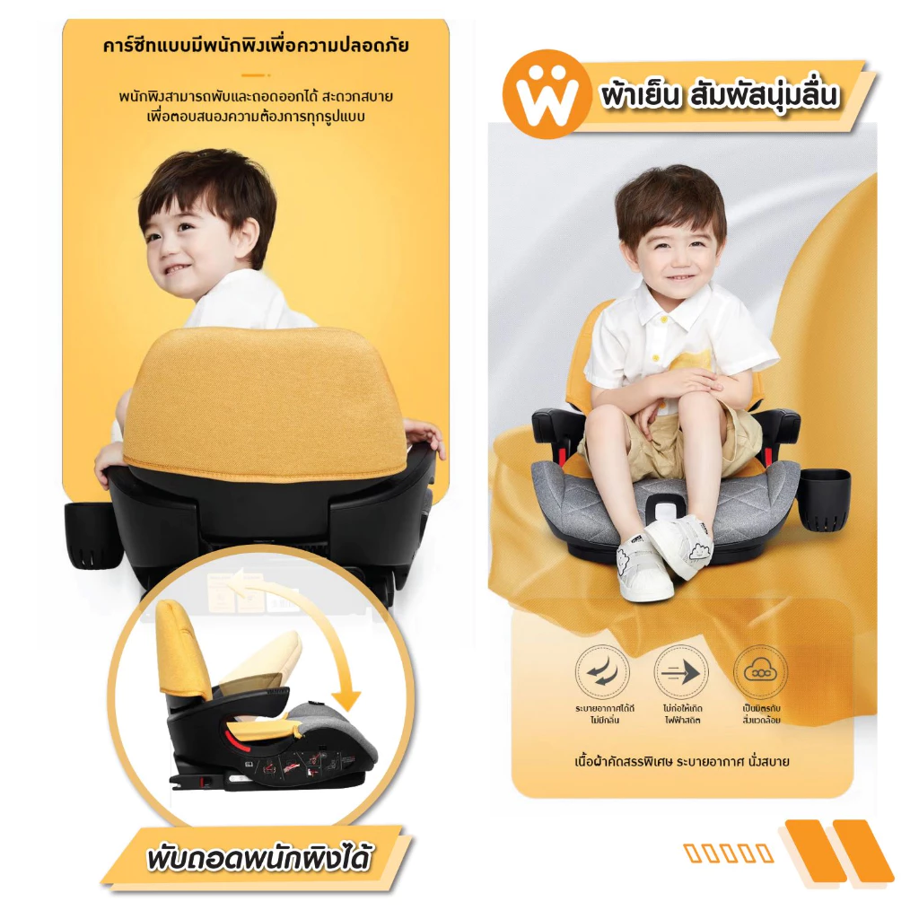 Welldon Booster รุ่น PARTNER (3-12 ปี)