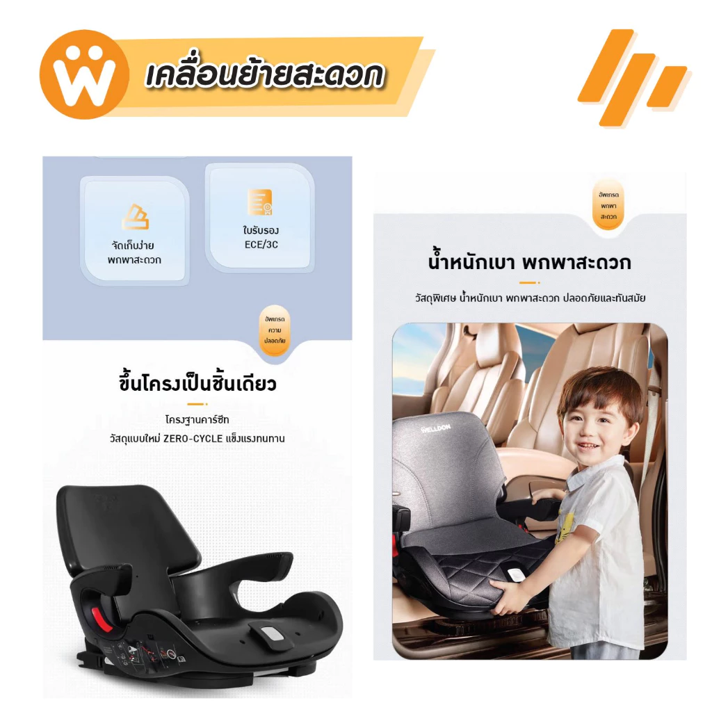 Welldon Booster รุ่น PARTNER (3-12 ปี)